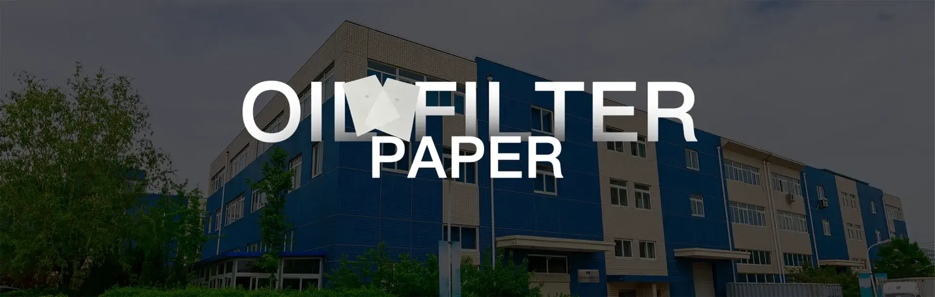 Oil filter paper banner - frying oil filtration