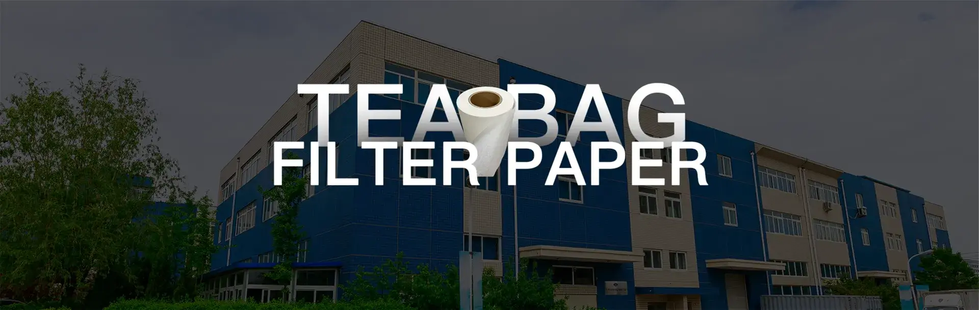 Tea bag filter paper banner - heat sealable filter